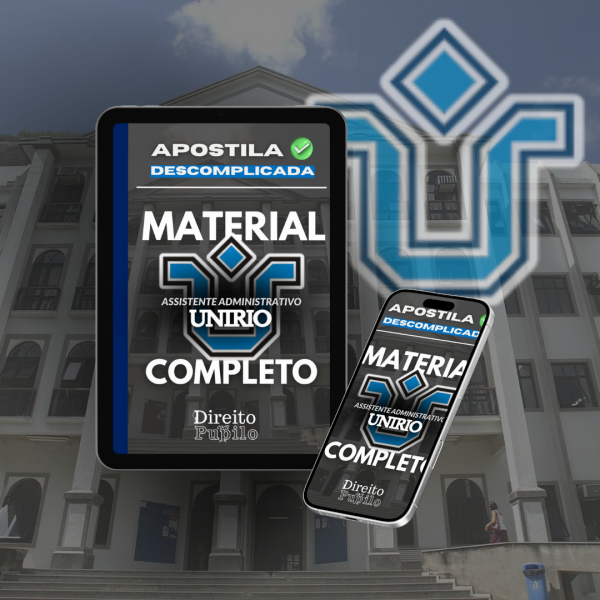 Apostila  Assistente em Administração UNIRIO  - Apostila completa