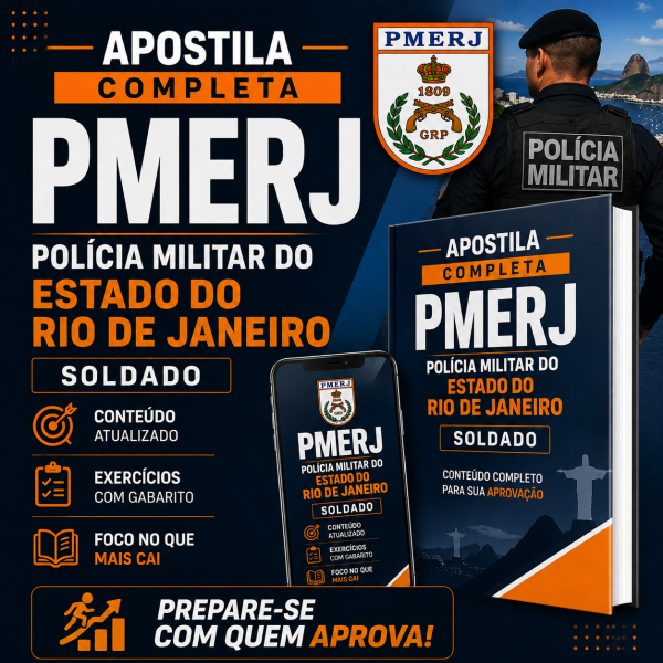 Apostila - Soldado da Polícia Militar do RJ  - Apostila digital completa