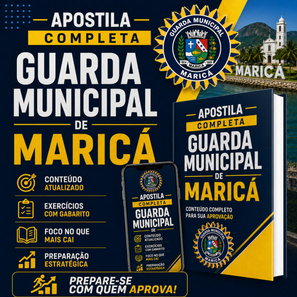 Apostila - Guarda Municipal de Maricá  - Apostila digital completa